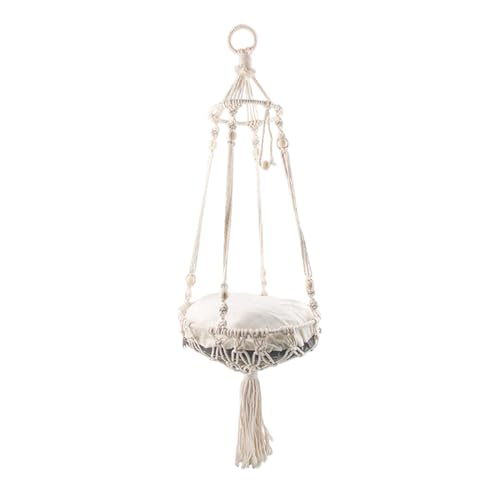 Hängende Hängematte für Haustiere, Katzen, Kätzchen, Katzenbetten, Katzen Liegeplatz, Ruheplatz, handgewebte Quasten, Schaukelbett, Wandmontage, platzsparendes Schlafbett Hängende Hängematte für Haustiere, Katzen, Kätzchen, Katzenbetten, Katzen Liegeplatz, Ruheplatz, handgewebte Quasten, Schaukelbett, Wandmontage, platzsparendes Schlafbett von Zeizafa