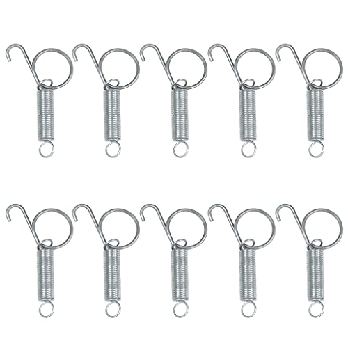 Zeizafa 10Pcs Metall Finger Feder Für Latch Haken Käfig Tür Feder Haken Für Befestigung Kaninchen Vogel Geflügel Käfig Türen 2 S Feder Latch Haken von Zeizafa