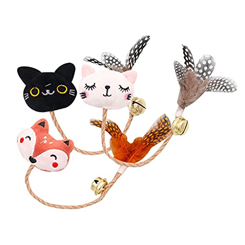 Zeizafa Für Katzenspielzeug mit Federn und Kätzchen Teaser Kauen Knickknack Interaktives Plüschspielzeug Geschenk Set Von Interaktiven Katze Feder Spielzeug Set Zeizafa Für Katzenspielzeug mit Federn und Kätzchen Teaser Kauen Knickknack Interaktives Plüschspielzeug Geschenk Set Von Interaktiven Katze Feder Spielzeug Set von Zeizafa