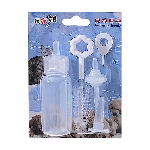 Zeizafa Pet Nursing Bottle Set With Replacement Nipple For Kitten Puppy Rabbit And Small Animals Convenient And Safe Pet Bottle von Zeizafa