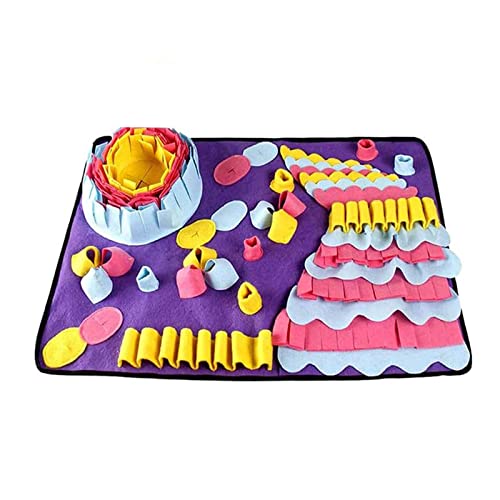 Zeizafa Pet Snuffle Feeding Mat Dog Interactive Puzzle Toy Large Sniffing Pad Encouraging Natural Futtersuche Fähigkeiten Für Haustiere Hund Schnüffelpad von Zeizafa