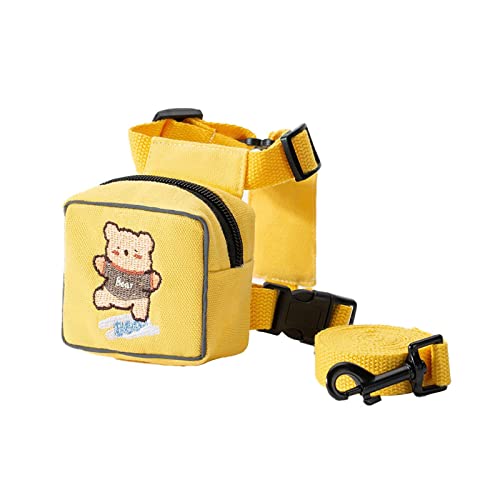 Zeizafa Schöne No Pull Weste Geschirr Für Große Hunde Mit Taschen Und Patches Wandern Rucksack Welpen Kleine Hund Tasche Welpe Tasche Halter Leine von Zeizafa