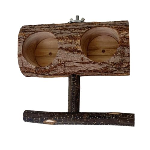 Futterschalen zum Aufhängen, aus Holz, sichere Sitzstangen, platzsparend, für Sittiche und Nymphensittiche Futterschalen zum Aufhängen, aus Holz, sichere Sitzstangen, platzsparend, für Sittiche und Nymphensittiche von Zemusinet