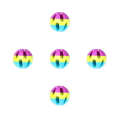 Zemusinet Hundespielzeug, interaktiver Trainingsball mit Klingeln im Inneren, 7,6 cm, bunt, hohl, für große Hunde, Hundeball mit kleiner Innenseite, für große Hunde Zemusinet Hundespielzeug, interaktiver Trainingsball mit Klingeln im Inneren, 7,6 cm, bunt, hohl, für große Hunde, Hundeball mit kleiner Innenseite, für große Hunde von Zemusinet