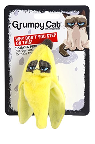 Zen-Kat Grumpy Cat Banana Peel Catnip/Crinkle Toy von Zen-Kat