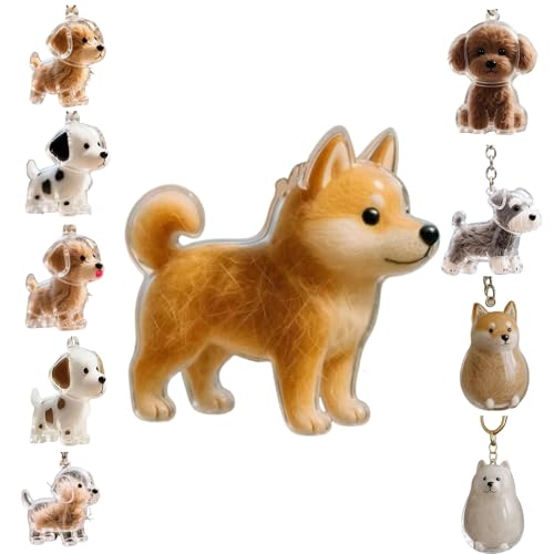 Zengjunwei Hundehaar Sammler Schlüsselanhänger Charme Memorial Storage Box, Haustier Haar Lagerung Schlüsselanhänger,Haustier Katze Hund Haar Lagerung Fall für Tierhalter (P) von Zengjunwei