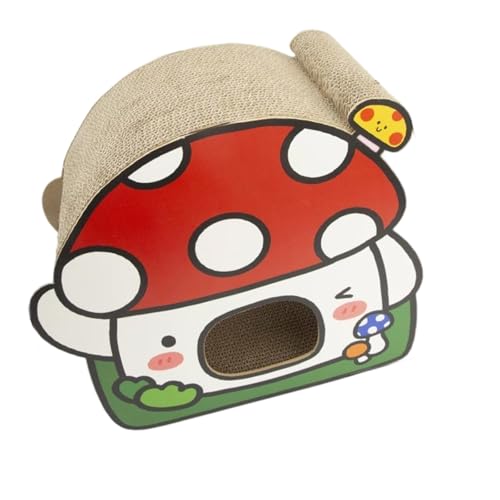 Mushroom Pet Bed for Kittens Puppy Birthday Pets Kitten Scratcher Bed Nest Multi Cats Activity Tower von Zenlir
