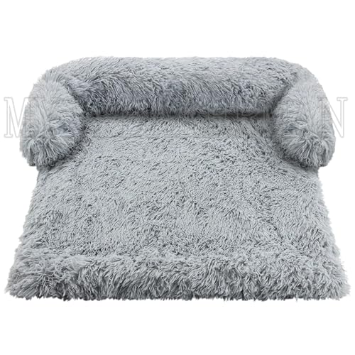 Zentaurus Großes Hundebett, Hundebett für mittelgroße und große Hunde, Matratze für große Hunde, waschbar, Grau, rechteckig, S 60 x 50 cm von Zentaurus