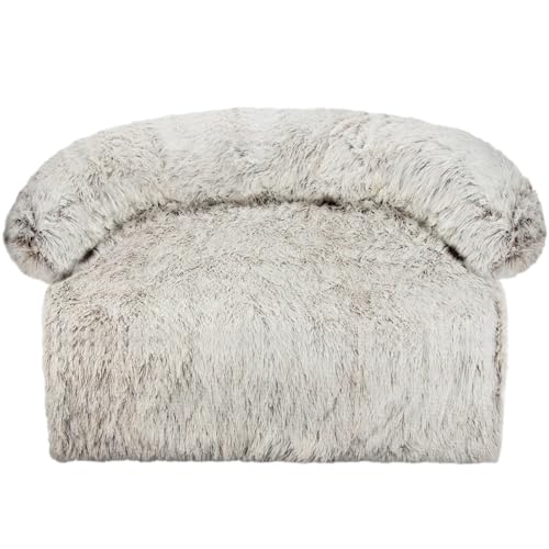 Zentaurus Großes Hundebett, Hundebett für mittelgroße und große Hunde, Matratze für große Hunde, waschbar (Rundbraun, Größe XL: 106 x 96 cm) von Zentaurus