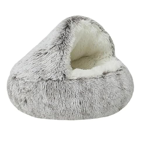 Zentaurus Hundebett, mittlere Tiere, für Katzen, Anti-Stress-Plüsch, Hundebett (Hellbraun, L: 60 (<10 kg)) von Zentaurus