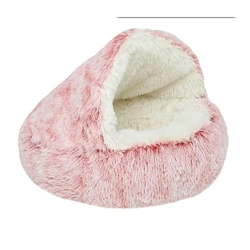 Zentaurus Hundebett, mittelgroße Hunde, Katzenbett, Anti-Stress-Bett, Plüsch, Hundebett (Rosa, L: 60 (<10 kg)) von Zentaurus