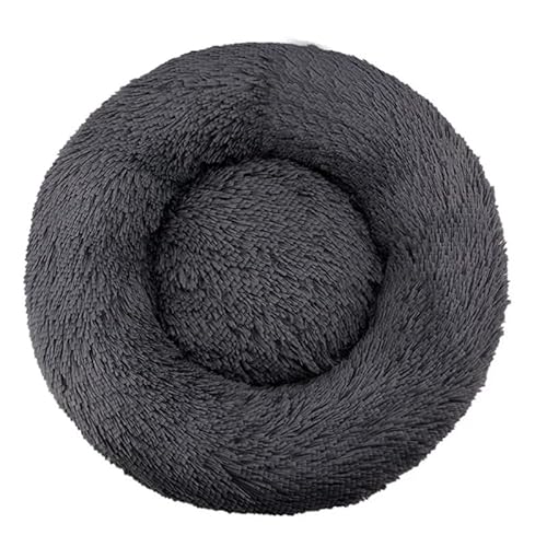 Zentaurus Hundebett, rundes Hundebett, Bett für Hunde und Katzen, aus weichem und flauschigem Plüsch, Dunkelgrau, 70 cm Zentaurus Hundebett, rundes Hundebett, Bett für Hunde und Katzen, aus weichem und flauschigem Plüsch, Dunkelgrau, 70 cm von Zentaurus