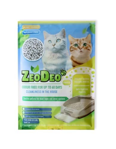 ZeoDeo - Natürliche Zeolith-Katzenstreu-Pellets für Zweischicht-Katzenstreu-Systeme, 4 Pfund oder 1,81 kg - Natural Zeolite Cat Litter Pellets for dual-Layer cat Litter Systems 4 Lb or 1.81 kg ZeoDeo - Natürliche Zeolith-Katzenstreu-Pellets für Zweischicht-Katzenstreu-Systeme, 4 Pfund oder 1,81 kg - Natural Zeolite Cat Litter Pellets for dual-Layer cat Litter Systems 4 Lb or 1.81 kg von ZeoDeo