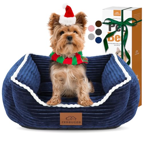 Katzen-Hundebett für Haustiere, rechteckiges Haustierbett, Geschenk für Welpen und Kätzchen, maschinenwaschbar, beruhigend, flauschig, Haustier-Couch-Sofa für drinnen und draußen, tragbares, weiches Katzen-Hundebett für Haustiere, rechteckiges Haustierbett, Geschenk für Welpen und Kätzchen, maschinenwaschbar, beruhigend, flauschig, Haustier-Couch-Sofa für drinnen und draußen, tragbares, weiches von Zerbuger