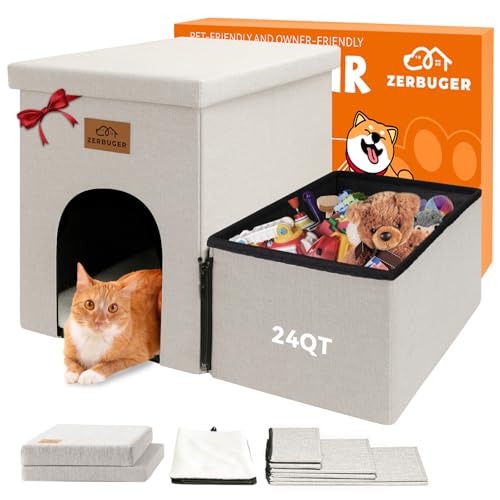 Zerbuger Hundetreppe mit Höhle, 38,1 cm hoch, 2-stufige breitere Hundetreppe für kleine, mittelgroße und große alte Hunde und Katzen, zusammenklappbar, stabile Aufbewahrung, Haustiertreppe, Zerbuger Hundetreppe mit Höhle, 38,1 cm hoch, 2-stufige breitere Hundetreppe für kleine, mittelgroße und große alte Hunde und Katzen, zusammenklappbar, stabile Aufbewahrung, Haustiertreppe, von Zerbuger