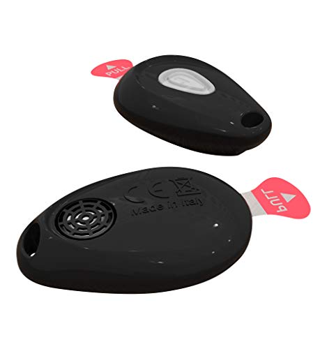 ZeroBugs Schwarz Abwehrmittel Ultraschall gegen Zecken & Flöhe füR Hund und Katze von Zerobugs