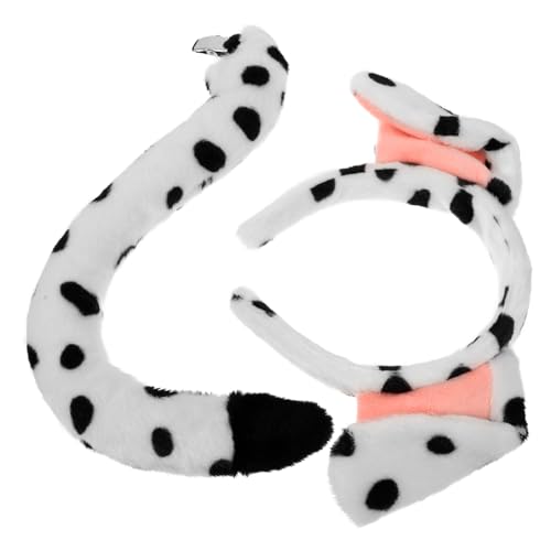 Zerodeko 1 Satz Hundekostümset mit Hundeohr Haarreifen und Teiliges Set für Tierisches Cosplay Verkleidung für Partys und Fotoshootings von Zerodeko