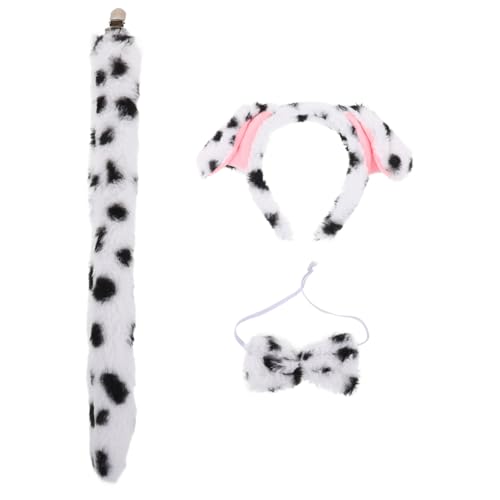 Zerodeko 1 Satz Plüsch Hunde Kostüm Zubehör Set Teiliges Cosplay Set mit Ohren Haarband und Fliege für Kostümpartys und Tier Themen Events für Unvergessliche Zerodeko 1 Satz Plüsch Hunde Kostüm Zubehör Set Teiliges Cosplay Set mit Ohren Haarband und Fliege für Kostümpartys und Tier Themen Events für Unvergessliche von Zerodeko