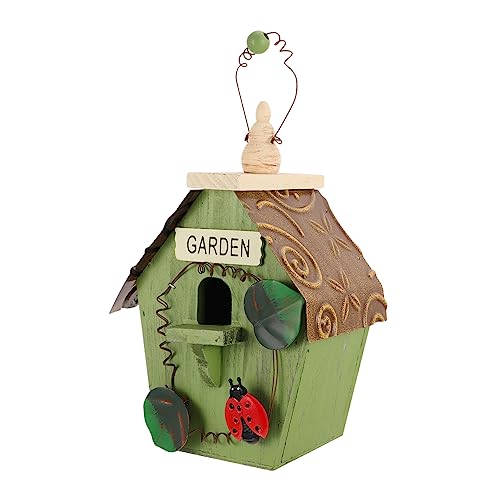 Zerodeko 1 Stück Pastorale Dekoration Vogelnest vogelhaus selber Machen Wohnkultur Outdoor- außenvoliere vogelhäuser für draußen handgefertigtes Vogelnest Vogelhaus hölzern von Zerodeko