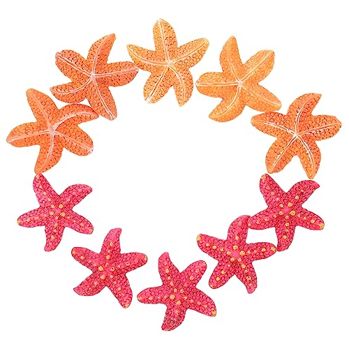 Zerodeko 10stücke Akvaryum Dekoration Entzückende Seesterne Aus Hochwertigem Harz Imitation Von Seesternen Als Aquarium-Ornament Reptilienbox-verzierung Aquarium Dekorative Seesterne Für Zu von Zerodeko