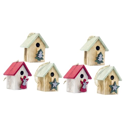 Zerodeko 2 Sätze Hüttenanhänger Vogelhäuser Zum Bemalen Für Weihnachtshaus Ornamente Weihnachtsdeko Zum Aufhängen Rustikale Weihnachtsornamente Grüne Weihnachtsdekoration 3 Stück * 2 Zerodeko 2 Sätze Hüttenanhänger Vogelhäuser Zum Bemalen Für Weihnachtshaus Ornamente Weihnachtsdeko Zum Aufhängen Rustikale Weihnachtsornamente Grüne Weihnachtsdekoration 3 Stück * 2 von Zerodeko