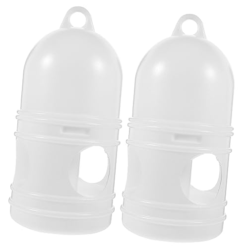 Zerodeko 2er-Pack Vögel Wasserflasche Feeder Bowl Große Kapazität Haustier Wasserspender von Zerodeko