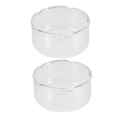Zerodeko 2 Stück Transparenter Blumentopf Aus Glas Blumenvase Pflanzenhalter Glasvasen Für Blumen Wandvasen Für Blumen Terrariumglas Terrariumpflanzen Pflanzen Terrarienbehälter von Zerodeko