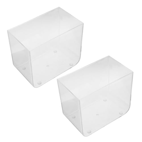Zerodeko 2stücke Mini Aquarium Für Betta Fische Offenes Kompaktes Design Für Kleine Räume Wiederverwendbare Kunststoff-Tanks Für Fische Oder Schildkröten Für Desktop Zerodeko 2stücke Mini Aquarium Für Betta Fische Offenes Kompaktes Design Für Kleine Räume Wiederverwendbare Kunststoff-Tanks Für Fische Oder Schildkröten Für Desktop von Zerodeko
