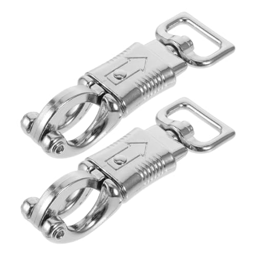 Zerodeko 2stücke Schnellverschluss-karabinerhaken Aus Metall Federmechanismus Für Stabile Verbindung Kompakt Und Leicht Für Reitsport Pferdegeschirr Führstricke von Zerodeko