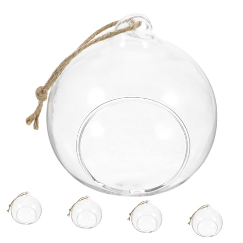 Zerodeko 5 Stücke Kugel Teelichthalter Hängen Glas Blume Container Baubles Dekorative Zubehör Zerodeko 5 Stücke Kugel Teelichthalter Hängen Glas Blume Container Baubles Dekorative Zubehör von Zerodeko