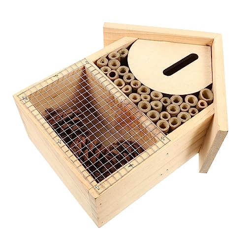 Zerodeko Hängende Bienenkabine aus Holz Insektenhaus für Garten und Sicheres Zuhause für Bienen Verbessert die Pflanzenbestäubung Robustes Design Zerodeko Hängende Bienenkabine aus Holz Insektenhaus für Garten und Sicheres Zuhause für Bienen Verbessert die Pflanzenbestäubung Robustes Design von Zerodeko