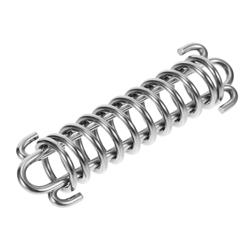 Zerodeko Hochleistungsfeder Hundeleinenpuffer Hundeleinenfederung Hundeleine einziehbar einziehbare Hundeleine Haustier stoßdämpfende Feder Zubehör für Hundeleinen Rostfreier Stahl Silver von Zerodeko