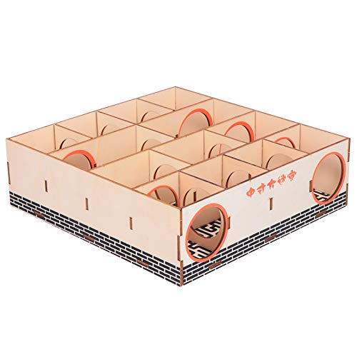 Holz Hamster Labyrinth Spielzeug Kleine Haustiere Tunnel Spielzeug Kleine Spielen Hausaktivit?Ten Sportspielzeug für Hamster Meerschweinchen Haustierm?use Rennm?use Usw. ( ?) von Zerodeko