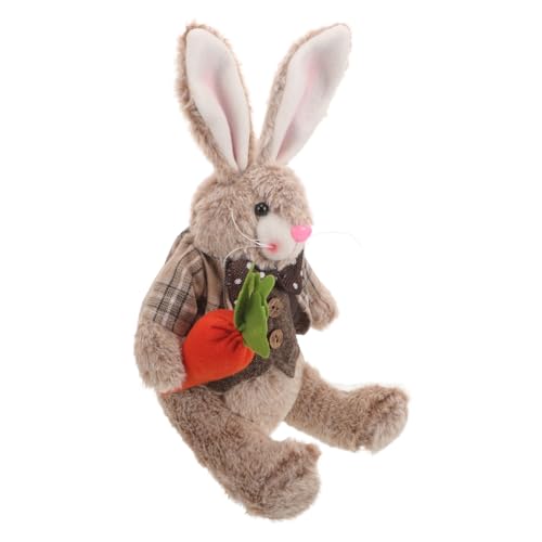 Zerodeko Osterhase Ausgestopftes Tierspielzeug Hasenspielzeug Für Kuscheltier Cartoon-tierspielzeug Ausgestopfter Hase Ausgestopftes Kaninchen Hase Osterparty Gefallen Stoff von Zerodeko