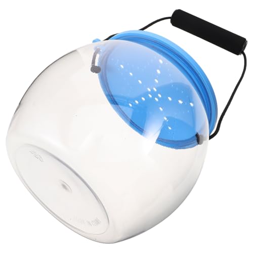 Zerodeko Tragbarer Transparenter Aquarium Eimer mit Deckel und Griff Widerstandsfähig gegen Kompakt und Geräumig für Picknick Strandangeln und Meereserkundung für Erwachsene von Zerodeko
