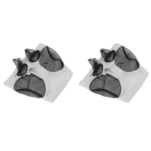 2-teilige Bequeme Pferde-Fliegenmaske mit Ohren, Atmungsaktive, Ergonomische, Elastische Strickstoff-Pferde-Gesichtsmaske Zum Schutz der Reitausrüstung von Zerodis