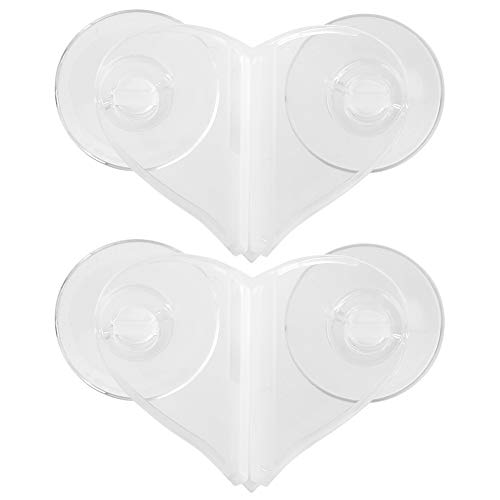 Aquarium-Teiler, Herz-Design, Kunststoff-Saugnapf, Trennblatthalter, Aquarium-Glas-Clips, Klemmenhalter von Zerodis