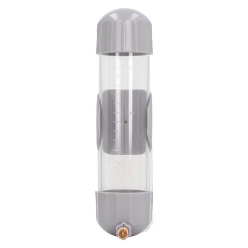 Auslaufsicherer Papageien-Wasserspender, Automatischer Wasserspender für Kleine, Mittelgroße Papageien mit Auffälligem Pin-Design (Gray) von Zerodis