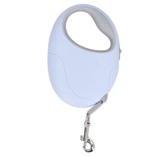 Ausziehbare Hundeleine, Automatisches Teleskop-Nylonband, One-Click-Verriegelungssystem, Ergonomischer Anti-Rutsch-Griff, Langlebiger Rostfreier Haken, Zum (Blue) von Zerodis
