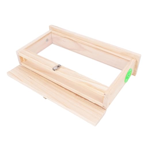 Biene Zuchtbox Bienenhäuser Acrylboard Holz Biene Brut Aufzucht Beobachtungsfall mit Lüftungsschlitzen Bienenzucht Bildungsdemonstration Supplies Zuchtbox Doppel von Zerodis