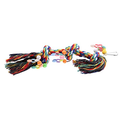 Buntes Baumwollseilvogel -Kauspielzeug, Mehrfarbige und Attraktive Papageienkäfig -Bissspielzeug für Kleine Mittlere Papageien, Einfach zu Bedienende, Schnabelzähnepflege, Praktisches und Lustiges Buntes Baumwollseilvogel -Kauspielzeug, Mehrfarbige und Attraktive Papageienkäfig -Bissspielzeug für Kleine Mittlere Papageien, Einfach zu Bedienende, Schnabelzähnepflege, Praktisches und Lustiges von Zerodis