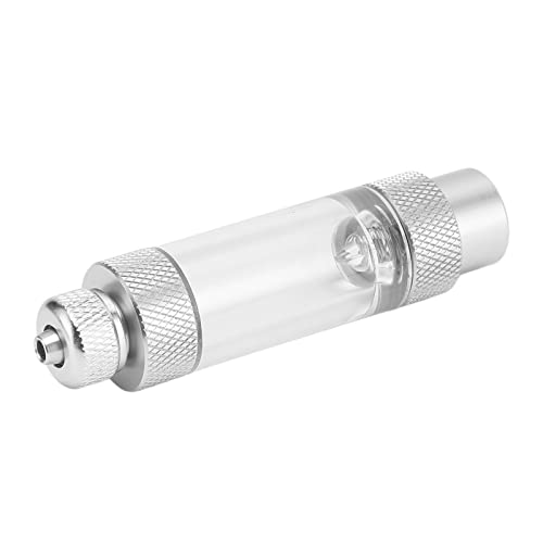 CO2-Blasenzähler, CO2-Blasenzähler, Genaues Zählen, CO2-Regler aus Aluminiumlegierung für Aquarien (Einzelkopf 80 x 20 mm/3,14 x 0,79 Zoll) von Zerodis