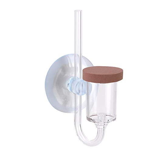 CO2 Zerstäuber Diffusor Acryl Aquarium Kohlendioxid Transparent Bubble Counter Refiner Aquarium Wasserpflanzen(L) von Zerodis