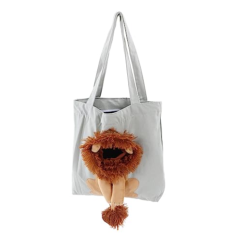 Canvas-Haustiertasche, Große Kapazität, Wiederverwendbare Canvas-Haustier-Umhängetasche für Hunde Unter 13,2 Pfund für den Außenbereich (Typ 2) von Zerodis