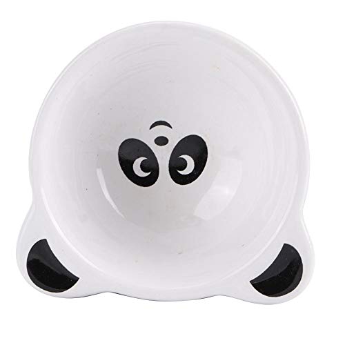 Cartoon Small Pet Feeder, Keramik Tierform Lebensmittel Wasserfütterungsschalen Fütterungsgeschirr für Hamstervögel Meerschweinchen(Panda) von Zerodis