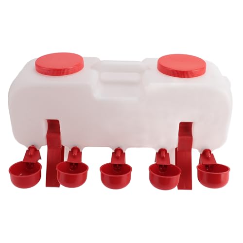 Geflügeltränke, Vielseitig, Praktisch, Geschlossen, Halbautomatisch, Erhöhte Sicherheit, Praktische Verwendung, Hühnertränke mit 10 Wasserbechern für Wachteln Geflügeltränke, Vielseitig, Praktisch, Geschlossen, Halbautomatisch, Erhöhte Sicherheit, Praktische Verwendung, Hühnertränke mit 10 Wasserbechern für Wachteln von Zerodis