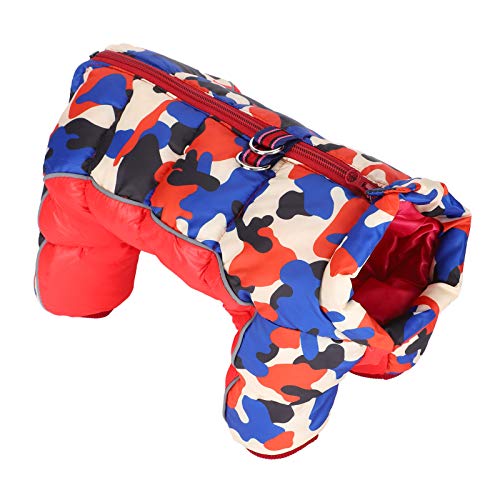 Haustier-Urlaubskostüm, Hundekleidung, warme Jumpsuit-Kleidung, rote Tarnung, für Welpen, Hunde, dicker Mantel, Haustier-Hundekleidung, niedlich, winddicht, kühl, um warm zu halten, für den Urlaub Haustier-Urlaubskostüm, Hundekleidung, warme Jumpsuit-Kleidung, rote Tarnung, für Welpen, Hunde, dicker Mantel, Haustier-Hundekleidung, niedlich, winddicht, kühl, um warm zu halten, für den Urlaub von Zerodis