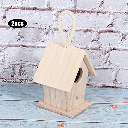 Hochwertiges Platane-Holz-Vogelhaus, Vogelhaus, für Gartensittiche, Vogelhäuschen, Rasen Hochwertiges Platane-Holz-Vogelhaus, Vogelhaus, für Gartensittiche, Vogelhäuschen, Rasen von Zerodis