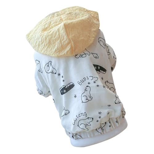 Hunde-Kapuzenpullover mit Niedlichem Muster für Kleine Hunde, Katzen, Haustiere, Sommer-Hunde-Kapuzenpullover, Niedliches Muster, Hundekleidung, Sonnenschutz, Weich, Bequem, Hunde-Kapuzenpullover mit Niedlichem Muster für Kleine Hunde, Katzen, Haustiere, Sommer-Hunde-Kapuzenpullover, Niedliches Muster, Hundekleidung, Sonnenschutz, Weich, Bequem, von Zerodis