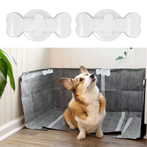 Hunde-PIPI-Pad-Halter (2er-Pack), Haustier-PIPI-Pad-Wand-Magnethalter für Hunde, Urin-Töpfchen-Trainings-Pad-Halter für Beinhebende Welpen für Den Innenbereich Jeder Hundehauswand von Zerodis